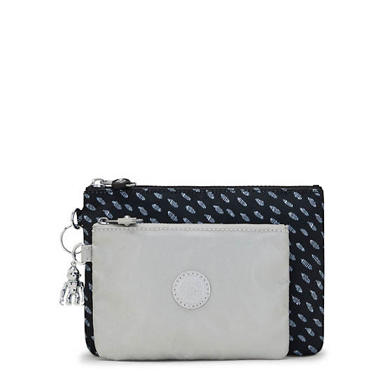 Plecaki Kipling Duo Pouch Printed 2-in-One Pouches Szare | PL 1096ZU